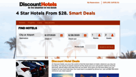 What Discounthotels.com website looked like in 2020 (3 years ago)