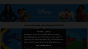 What Disneychannel.ro website looked like in 2020 (3 years ago)