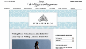 What Disneyweddingblog.com website looked like in 2020 (3 years ago)
