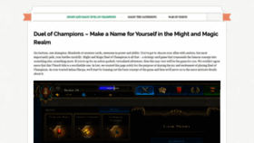 What Duelofchampions.com website looked like in 2020 (3 years ago)