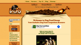 What Dogfoodscoop.com website looked like in 2020 (3 years ago)