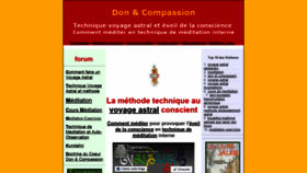 What Don-et-compassion.com website looked like in 2020 (3 years ago)