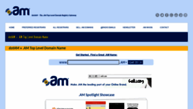 What Dot.am website looked like in 2020 (3 years ago)