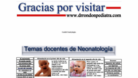 What Drrondonpediatra.com website looked like in 2020 (3 years ago)