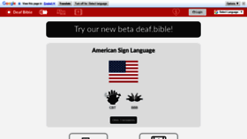 What Deaf.bible website looked like in 2020 (3 years ago)