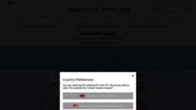What Dorothyperkins.com website looked like in 2020 (3 years ago)