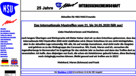 What Der-maxfahrer.de website looked like in 2020 (3 years ago)