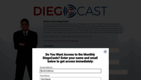 What Diegocast.com website looked like in 2020 (3 years ago)