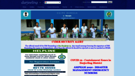 What Darjeeling.gov.in website looked like in 2020 (3 years ago)