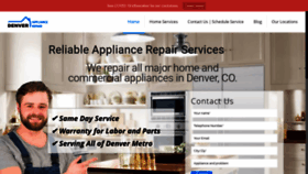 What Denverappliancerepairservice.com website looked like in 2020 (3 years ago)