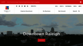 What Downtownraleigh.org website looked like in 2020 (3 years ago)