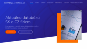 What Databazaskfiriem.sk website looked like in 2020 (3 years ago)