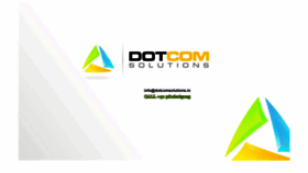 What Dotcomsolutions.in website looked like in 2020 (3 years ago)