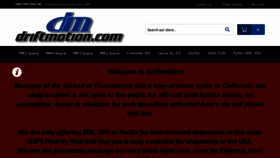 What Driftmotion.com website looked like in 2020 (3 years ago)