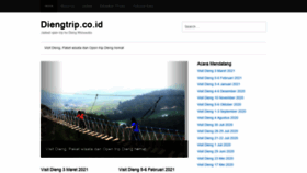 What Diengtrip.co.id website looked like in 2020 (3 years ago)