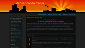 What Denvercondomania.com website looked like in 2020 (3 years ago)