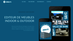 What Delorm.fr website looked like in 2020 (3 years ago)