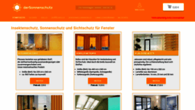 What Dersonnenschutz.de website looked like in 2020 (3 years ago)