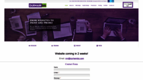 What Durhambizmarketing.com website looked like in 2020 (3 years ago)