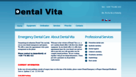 What Dentalvita.cz website looked like in 2020 (3 years ago)