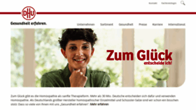 What Dhu-homepage.de website looked like in 2020 (3 years ago)