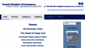 What Dennischamber.com website looked like in 2020 (3 years ago)
