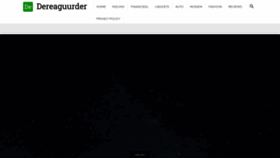 What Dereaguurder.nl website looked like in 2020 (3 years ago)