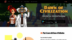 What Dawnofcivilization.net website looked like in 2020 (3 years ago)