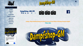 What Dampfshop-gm.de website looked like in 2020 (3 years ago)