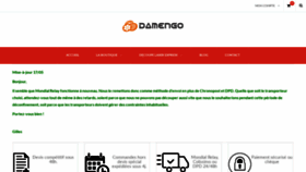 What Damengo.com website looked like in 2020 (3 years ago)