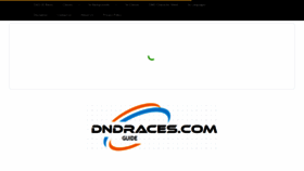 What Dndraces.com website looked like in 2020 (3 years ago)