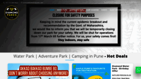 What Diamondwaterpark.com website looked like in 2020 (3 years ago)
