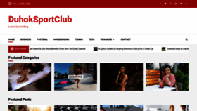 What Duhoksportclub.com website looked like in 2020 (3 years ago)