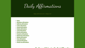 What Daily-affirmations.com website looked like in 2020 (3 years ago)