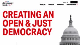 What Democracyfund.org website looked like in 2020 (3 years ago)