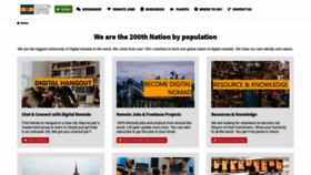 What Digitalnomadsnation.org website looked like in 2020 (3 years ago)