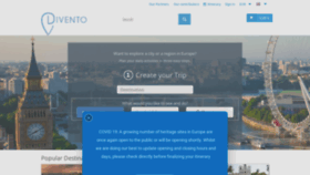 What Divento.com website looked like in 2020 (3 years ago)