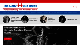 What Dailymusicbreak.com website looked like in 2020 (3 years ago)