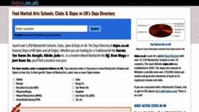 What Dojos.co.uk website looked like in 2020 (3 years ago)