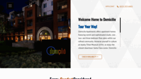 What Domicilioapts.com website looked like in 2020 (3 years ago)
