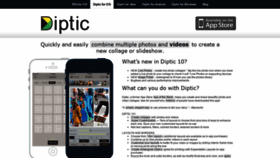 What Dipticapp.com website looked like in 2020 (3 years ago)