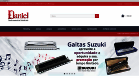 What Danielinstrumentosmusicais.com.br website looked like in 2020 (3 years ago)