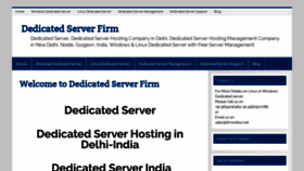 What Dedicatedserver.firm.in website looked like in 2020 (3 years ago)