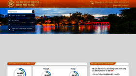 What Dichvucong.hanoi.gov.vn website looked like in 2020 (3 years ago)