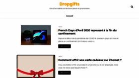 What Dropgifts.fr website looked like in 2020 (3 years ago)
