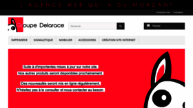 What Delarace.com website looked like in 2020 (3 years ago)