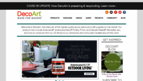 What Decoart.com website looked like in 2020 (3 years ago)