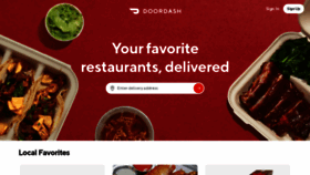What Doordash.com website looked like in 2020 (3 years ago)