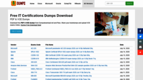 What Dumpsdownload.net website looked like in 2020 (3 years ago)