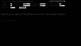 What Dialectcreator.com website looked like in 2020 (3 years ago)